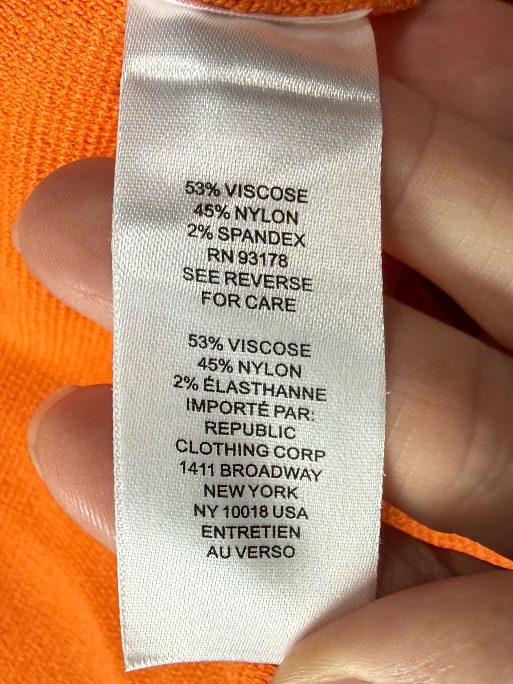 House of Harlow 1960 Orange Knit Bodycon Midi Dress Cross Back Size M - Picture 5 of 6